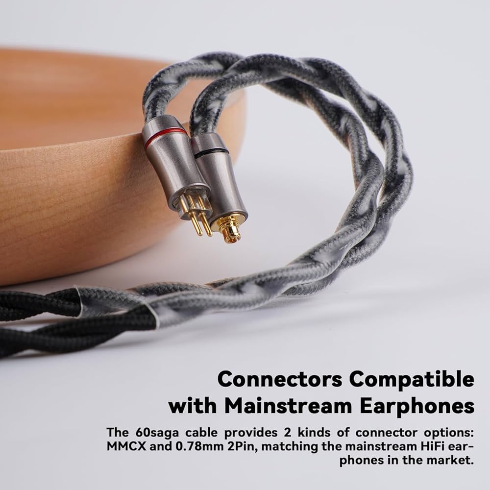 イヤホン NICEHCK 60saga Amazon.com: NICEHCK 60saga IEM Cable, OCC Earphone Upgraded